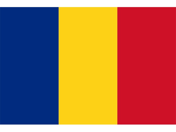 The flag of Romania 