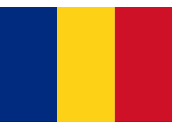 The flag of Romania 